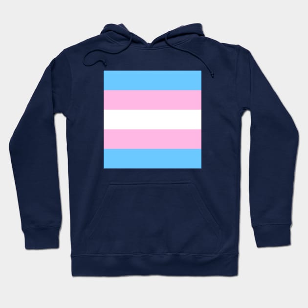 Transgender Flag Hoodie by Mey Designs